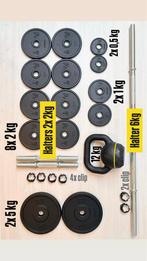 Compleet nieuwe halterset, Sport en Fitness, Ophalen, Nieuw