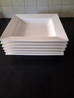 6 vierkante diepe borden, Huis en Inrichting, Keuken | Servies, Ophalen, Zo goed als nieuw, Bord(en), Overige stijlen