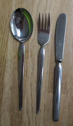 SOLA ELITE DIANA bestekaanvullingen vork lepel mes gebakvork, Ophalen of Verzenden, Gebruikt, Rvs of Chroom, Los bestek