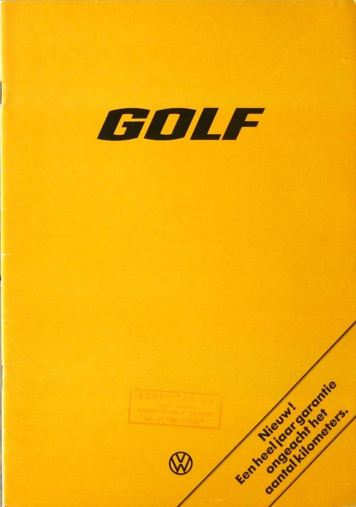 Folder VOLKSWAGEN GOLF 08/ 1975, Boeken, Auto's | Folders en Tijdschriften, Nieuw, Volkswagen, Ophalen of Verzenden