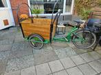 Zaans groene bakfiets !!!, Fietsen en Brommers, Fietsen | Bakfietsen, Ophalen of Verzenden, Gebruikt, 4 kinderen of meer, Huif