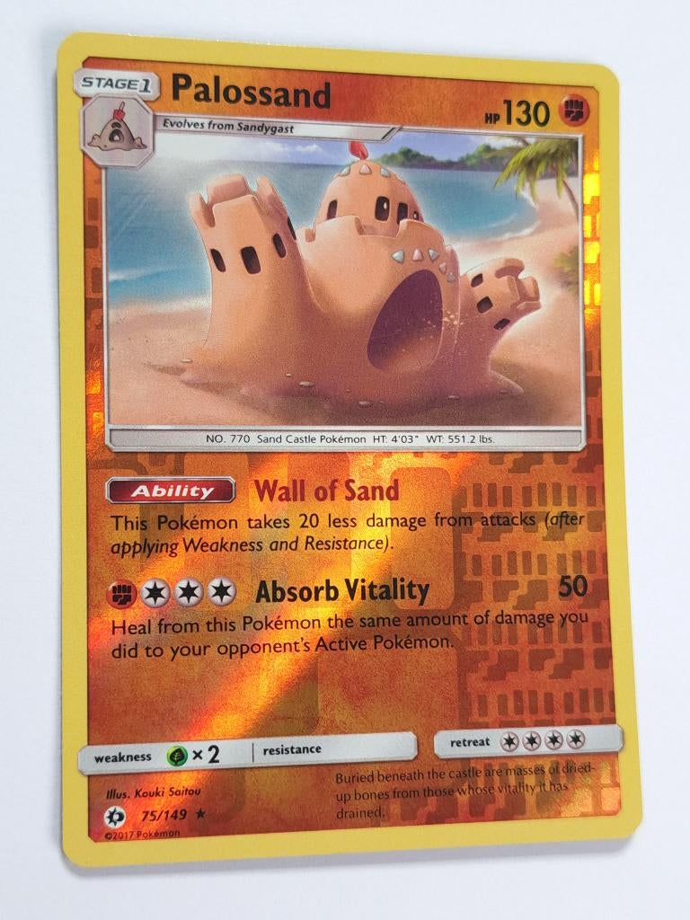Pokémon - Sun & Moon - Palossand - 75/149 - Reverse Holo, Verzenden, Zo goed als nieuw, Losse kaart, Foil