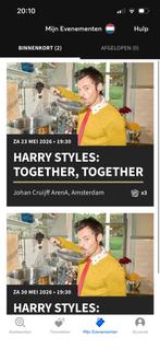 3x Tickets Harry Styles 2026, Drie personen of meer