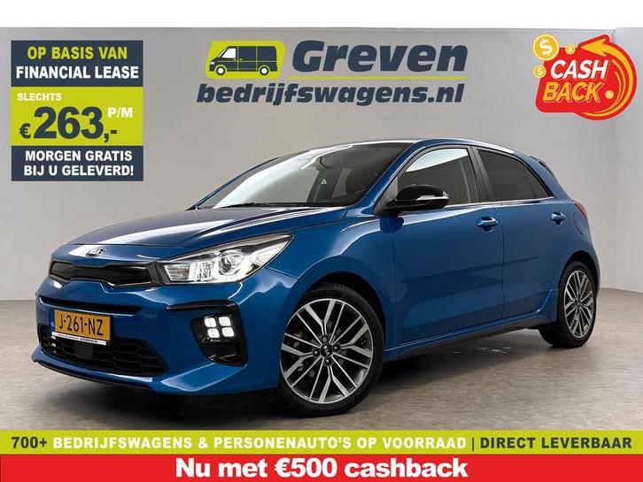 Kia Rio 1.0 T-GDi MHEV GT-Line | Camera l Stuur/Stoelverw. |, Auto's, Kia, Bedrijf, Te koop, Rio, Achteruitrijcamera, Airbags
