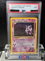 PSA 9 - Sabrina's Gengar #14 (2000 Pokemon Gym Heroes), Ophalen of Verzenden, Zo goed als nieuw