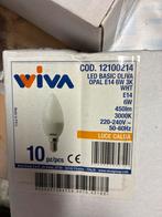 10x Wiva E14 LED Lampen - Nieuw, Led-lamp, Soft of Flame, E14 (klein), Nieuw