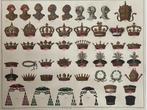 UNIEK _ 1865 Kronen, hoede, hoofdeksels en hoeden OUD, Ophalen of Verzenden
