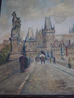 Karelsbrug in Praag (Marek), Antiek en Kunst, Ophalen of Verzenden