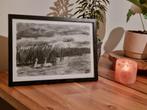 Houtskooltekening Zwanen Weerribben - A4, Ophalen of Verzenden