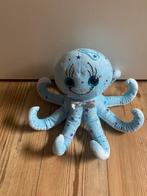 Knuffel octopus, licht blauw met gekleurde sterren., Ophalen of Verzenden, Zo goed als nieuw, Overige typen