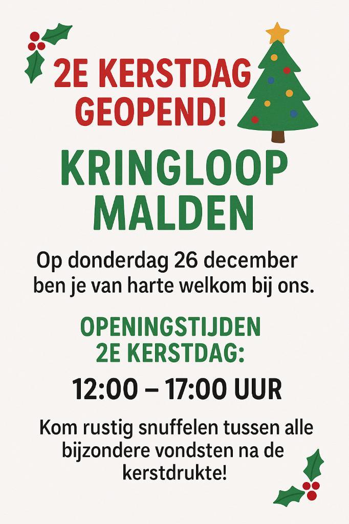 2e Kerstdag open: grote kerstafdeling Malden, Diversen, Kerst, Gebruikt, Ophalen