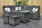 Florida Verstelbare Loungeset Hoekbank Hoog / Laag Tafel Spr, Verzenden, Zo goed als nieuw, Loungeset, Wicker