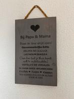 Tekstbord Bij Papa & Mama - Nieuw, Ophalen of Verzenden, Nieuw