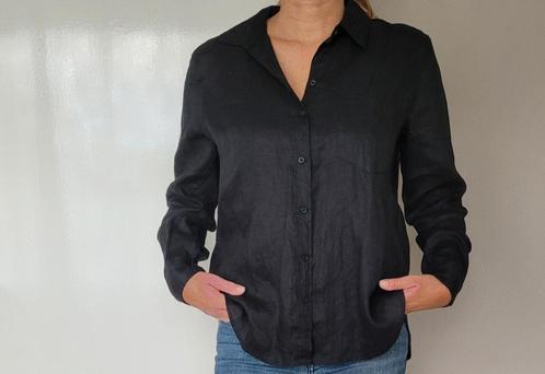 NIEUW!! Mooie linnen blouse M zwart, Kleding | Dames, Blouses en Tunieken, Nieuw, Maat 38/40 (M), Zwart, Ophalen of Verzenden