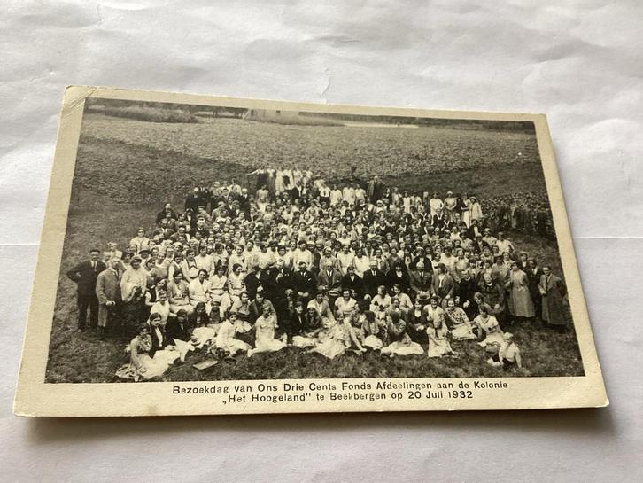 Oude Ansichtkaart: Beekbergen Bezoekdag Kolonie, 1932, Verzamelen, Ansichtkaarten | Nederland, Gelopen, 1920 tot 1940, Ophalen of Verzenden