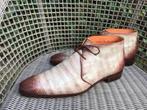 Santoni half hoog schoenen met beig bruine kleur maat 44/5, Kleding | Heren, Schoenen, Bruin, Zo goed als nieuw, Veterschoenen