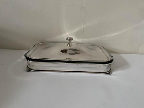 Elegante Ovenschaal in Verzilverd Onderstel – Saint Hilaire, Huis en Inrichting, Woonaccessoires | Schalen en Manden, Gebruikt