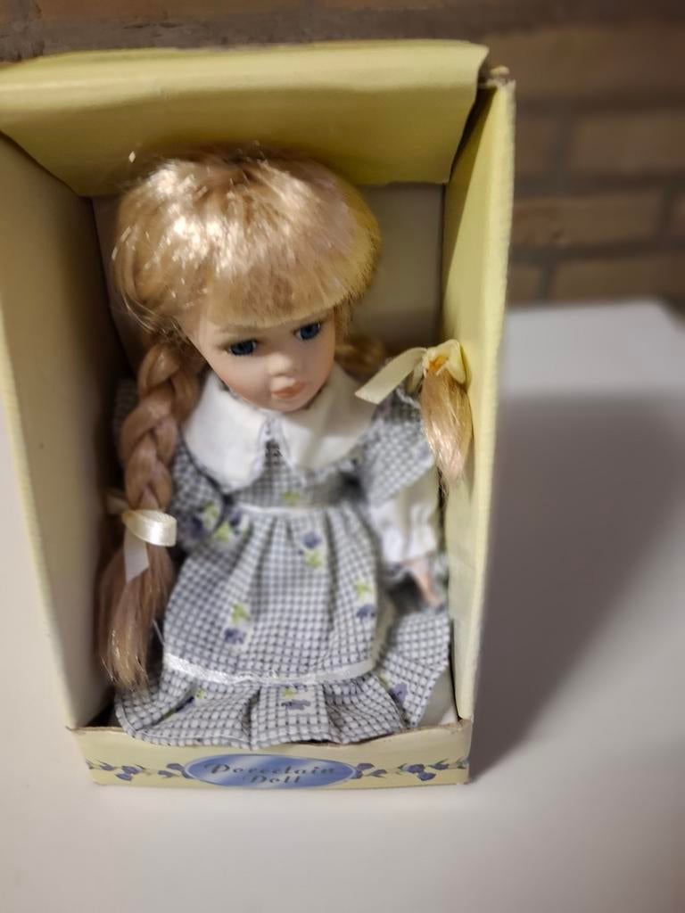 TK PORSELEINEN POP IN DOOS. CA 25 CM, Ophalen of Verzenden, Zo goed als nieuw, Pop