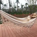 Luxe Canvas Hangmat voor 2 Personen, Tuin en Terras, Meerpersoons, Nieuw, Binnen, Opvouwbaar