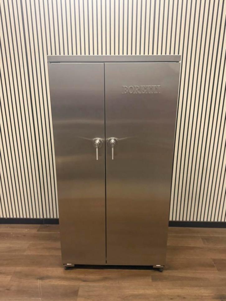 Nette RVS Amerikaanse Boretti Koelkast 91 cm, Witgoed en Apparatuur, Koelkasten en IJskasten, Zo goed als nieuw, Met aparte vriezer
