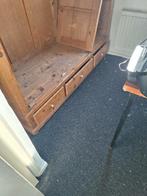 Oude Grenen Drie Deurs Kast - Hang/Leg, Huis en Inrichting, Kasten | Kledingkasten, Met deur(en), Gebruikt, 200 cm of meer, 150 tot 200 cm