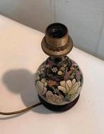 Gemberpot lamp met bloemen zwart gebloemde lamp, Huis en Inrichting, Ophalen, Zo goed als nieuw, Nvt, Minder dan 50 cm