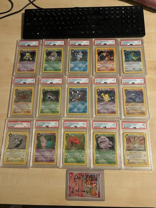 Team rocket holo set 1st psa 9(gaat alleen als set weg), Hobby en Vrije tijd, Verzamelkaartspellen | Pokémon, Zo goed als nieuw