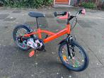 Btween kinderfiets (4-6 jaar) (incl zijwielen), Fietsen en Brommers, Fietsen | Meisjes, Ophalen, Gebruikt, 16 inch, Handrem