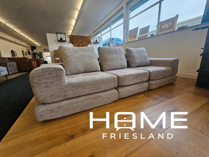 Nieuwe compressed modulaire 3-zits slaapbank, Huis en Inrichting, Banken | Voetenbanken en Poefen, Nieuw, Stof, Ophalen of Verzenden