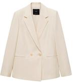 Blazer ecru maat 50 3XL, Mango, Beige, Maat 46/48 (XL) of groter, Nieuw