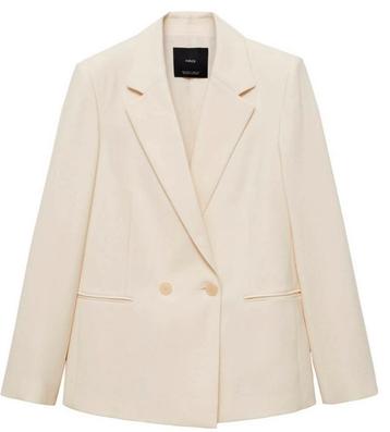 Blazer ecru maat 50 3XL beschikbaar voor biedingen