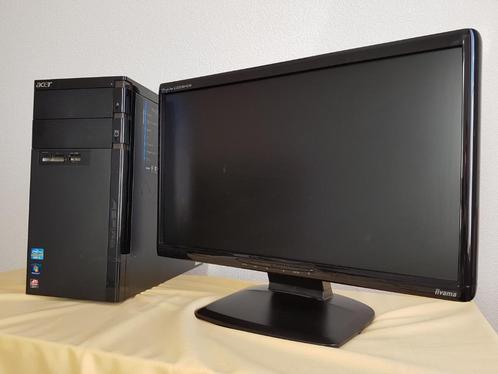 Krachtige Acer + 8 Gb/Ram + SSD+500 Gb Hdd Wind11 Lcd, Computers en Software, Desktop Pc's, Gebruikt, 4 Ghz of meer, HDD, SSD
