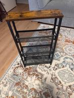 Bijzettafel met opbergruimte, Huis en Inrichting, Tafels | Bijzettafels, 45 tot 60 cm, Gebruikt, Rechthoekig, Hout