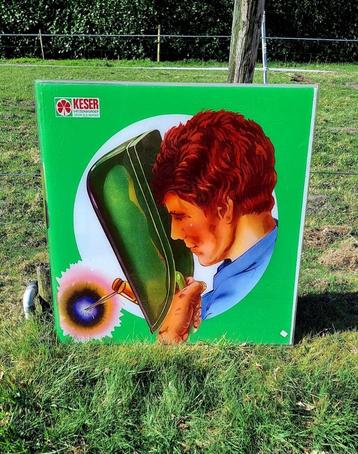 Vintage reclameborden van Keser uitzendgroep voor elk beroep beschikbaar voor biedingen