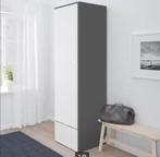 Ikea Visthus smalle hoge kledingkast grijs/wit, Huis en Inrichting, Kasten | Kledingkasten, Met deur(en), Gebruikt, 100 tot 150 cm