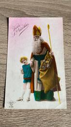 Oude ansichtkaart Sinterklaas Vive St. Nicolas, Ophalen of Verzenden, Voor 1920, Gelopen