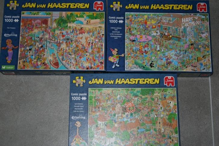 Jan van Haasteren 1500 en 2000 stukjes, Hobby en Vrije tijd, Denksport en Puzzels, Zo goed als nieuw, Legpuzzel, 500 t/m 1500 stukjes