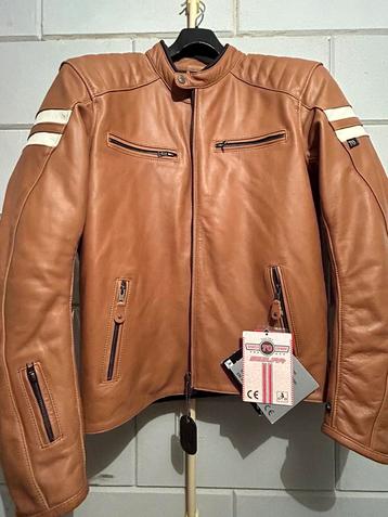 Segura Retro camel motorjas maat L nieuw