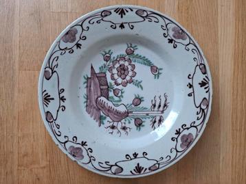 Antiek bord "englisch delftware" beschikbaar voor biedingen