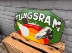 TUNGSRAM emaille reclamebord, Antiek en Kunst, Antiek | Emaille, Ophalen of Verzenden