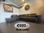 Hoekbank echt leder
