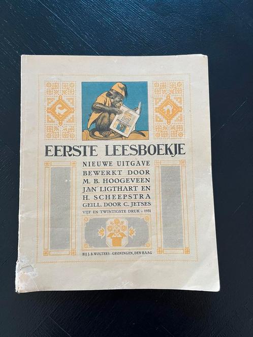Eerste leesboekje aap/noot/mies 1931, Boeken, Kinderboeken | Jeugd | onder 10 jaar, Gelezen, Non-fictie, Ophalen of Verzenden