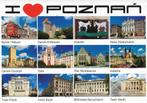 Ansichtkaart	Poznań (Polen)	12-luik, Verzenden, 1980 tot heden, Gelopen, Overig Europa