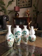 Prachtiges set Chinese eierschaal porseleinen mini vazen, Ophalen of Verzenden