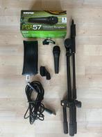 Shure PGA57+mic standaard+XLR, Muziek en Instrumenten, Microfoons, Ophalen, Zo goed als nieuw, Instrumentmicrofoon