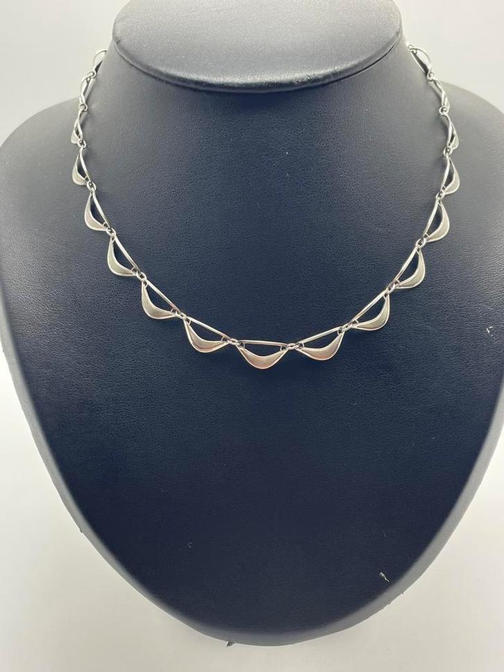 A198 Prachtige zilveren FBM ketting, Sieraden, Tassen en Uiterlijk, Antieke sieraden, Ketting, Zilver, Ophalen of Verzenden