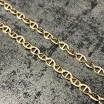 14k gouden ketting massief anker schakel, Ophalen of Verzenden, Nieuw, Goud