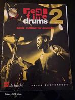 Real Time Drums 2 - Drumlesboek met CD's, Ophalen of Verzenden