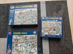 Jan van Haasteren puzzels 3 x 1000 stukjes, Hobby en Vrije tijd, Denksport en Puzzels, Ophalen, 500 t/m 1500 stukjes, Zo goed als nieuw