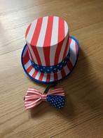 Amerikaanse vlag hoed en strik, Kleding | Heren, Ophalen of Verzenden, Zo goed als nieuw